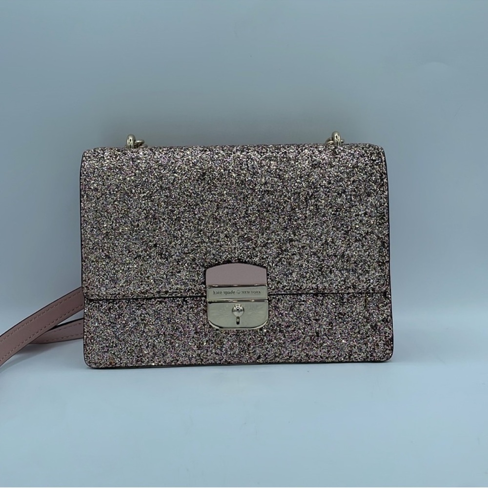 Kate Spade Sparkling Pink Glitter Shoulder Bag - Picture 2 of 4